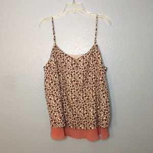 Floral Print Spaghetti Strap Top